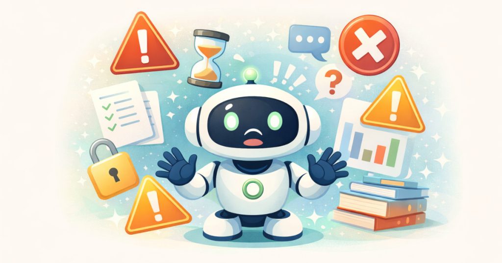 注意点があることに気づくAIロボット